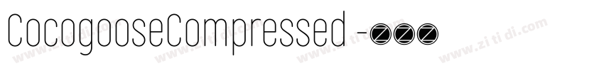 CocogooseCompressed 字体转换